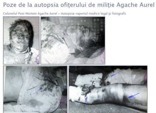 Poze de la autopsia colonelului Agache Aurel