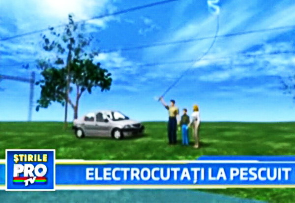 electrocutat la pescuit