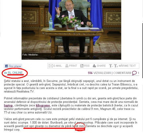 România liberă nu putea să nu înghită căcăreaza şi să ne-o livreze, ca ştire