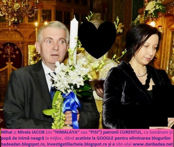 Patronii CURENTUL, mai bogați cu fiecare ”lovitură” de presă în boașele politicienilor sau oamenilor de afaceri care nu cotizează. Datorită credinței în sfântul Blaga, după țeapa de peste 135 miliarde lei trasă RAFO la începutul anilor 2000, moșia lor tot crește pe zi ce trece (deși el e, la vedere, șomer), cei doi deținând o vilă pe Lotrului (zona 1 Mai), un vapor de cinci stele în Tulcea (fostul vapor al lui Ceaușescu), o reședință la Nisa/Franța, pe Coasta de Azur, limuzine de lux ce depășesc 200.000 de euro etc etc... (Foto: Facebook - pagina oficială, deci publică, a lui Mihai Belu, finul celor doi)(Foto: Facebook, pagina oficiala a lui Mihai Belu, finul celor doi)