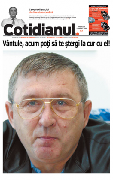 Cornel Nistorescu, pe vremea în care Cotidianul era util pentru că apărea pe...hârtie, deci slujea interesele cetățenilor constipați