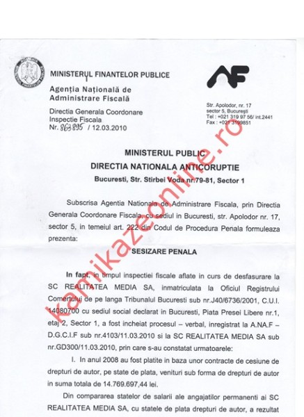 evaziune REALITATEA 1